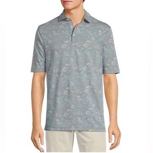 Hart Schaffner Marx Key West Collection Men’s Short Sleeve Beer Print Knit Polo